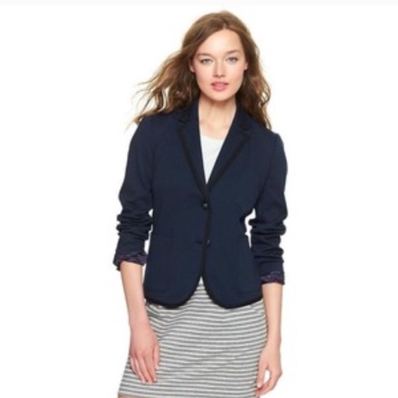 GAP Navy Blue ACADEMY Blazer Jacket 10 - Picture 2 of 7